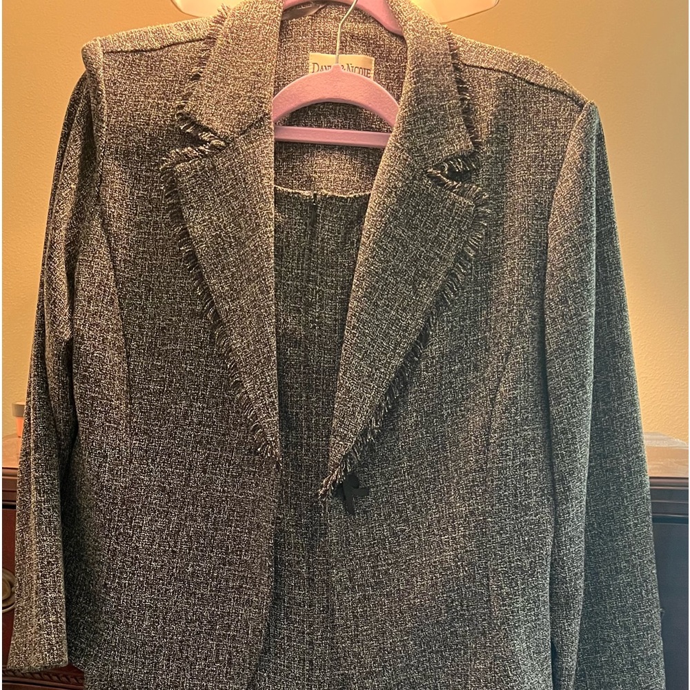 Sheeth dress with suit jacket